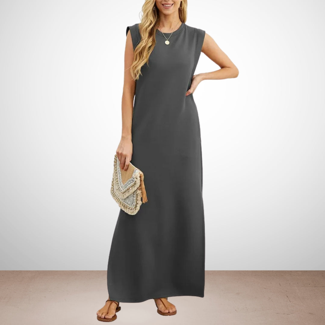 Emma - Lange, vloeiende, kreukvrije jurk