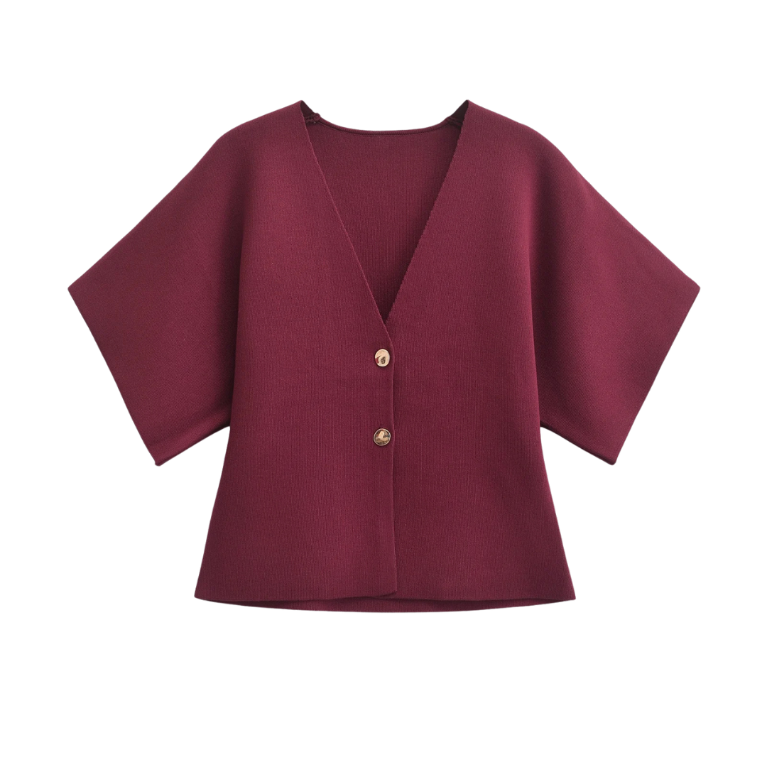Francette | Blouse Boutonnée Minimaliste Chic