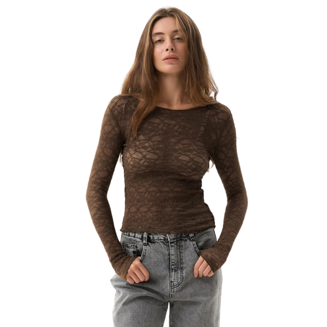 Camille | Le Top en Dentelle Transparent