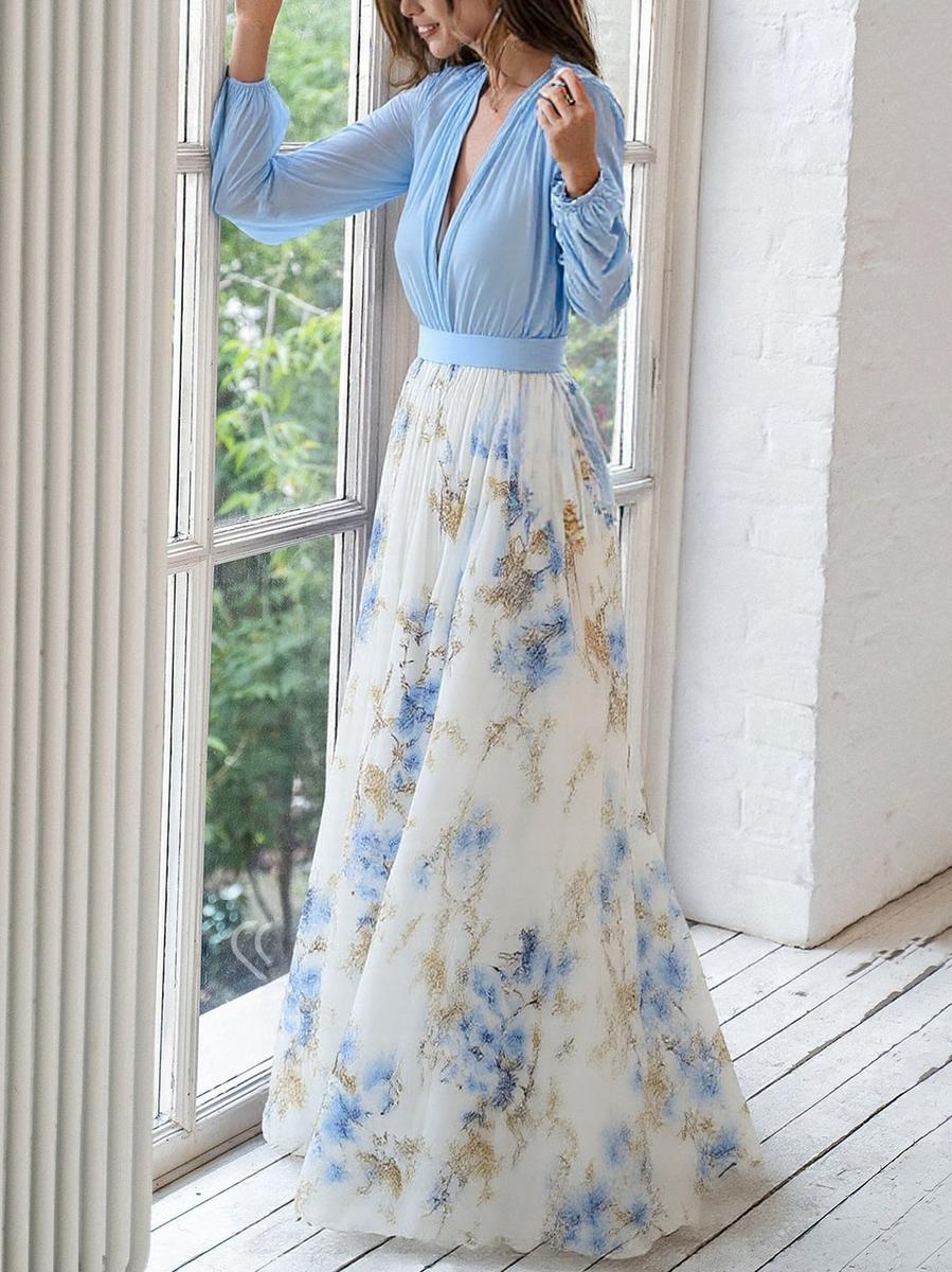 Rylia™ | Robe Maxi à Imprimé Floral Éblouissant