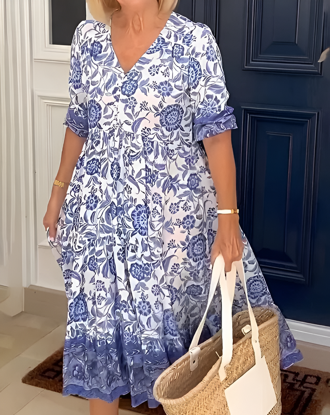 Rosetta - Boho-jurk met V-hals