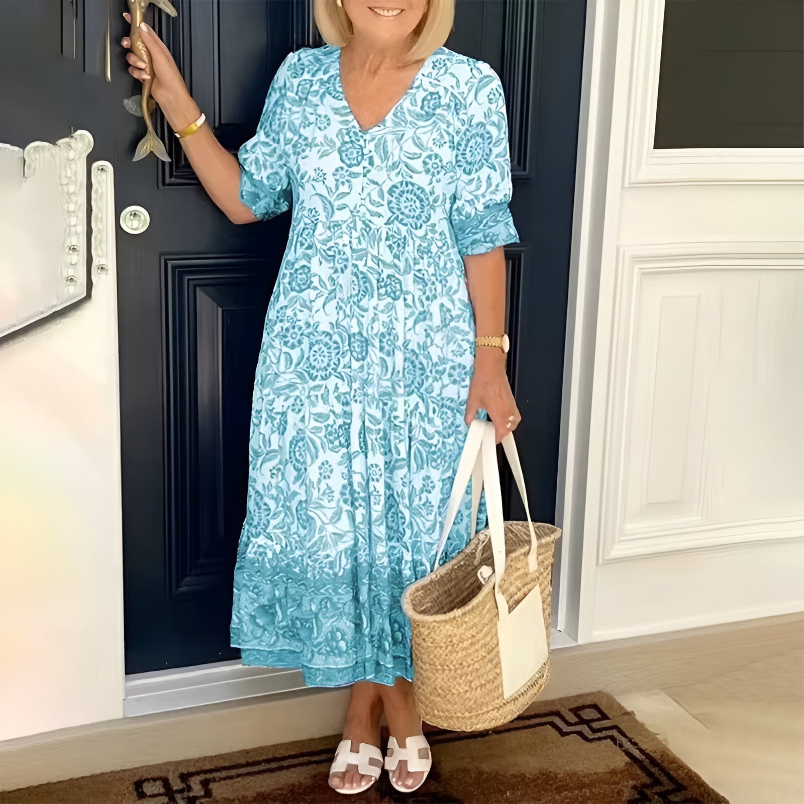 Rosetta - Boho-jurk met V-hals