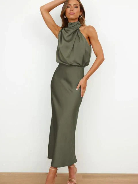 Benthe™ | Midi-jurk met Ontblote Schouders