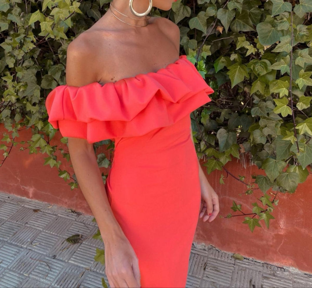 Adaya - Mouwloze Midi-Jurk