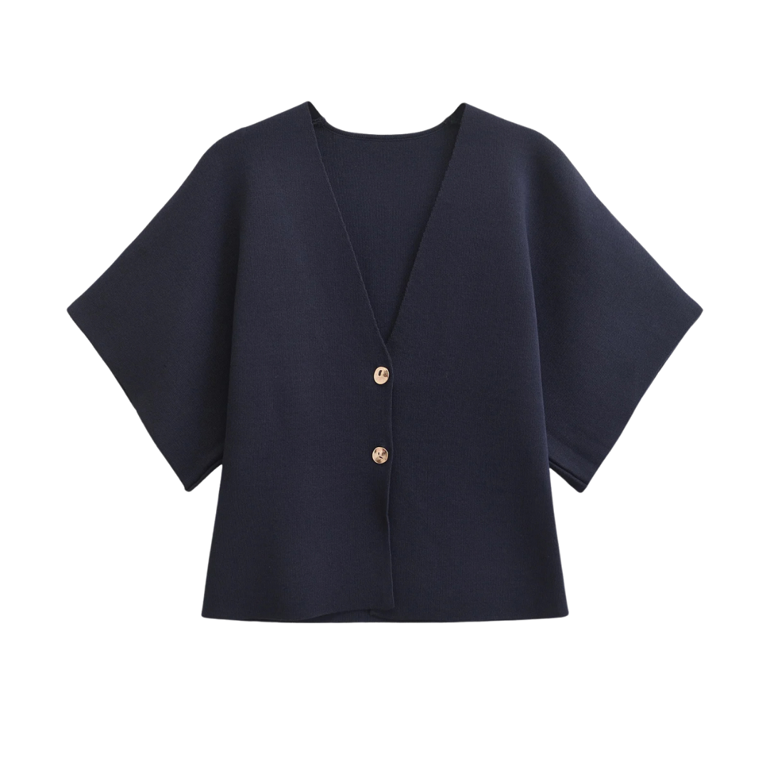 Francette | Blouse Boutonnée Minimaliste Chic