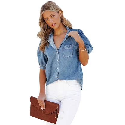 Eva | Chemises en Denim Décontractées