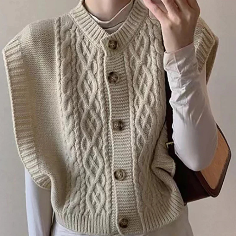 Bonnie | Cardigan Sans Manches Pour Femmes