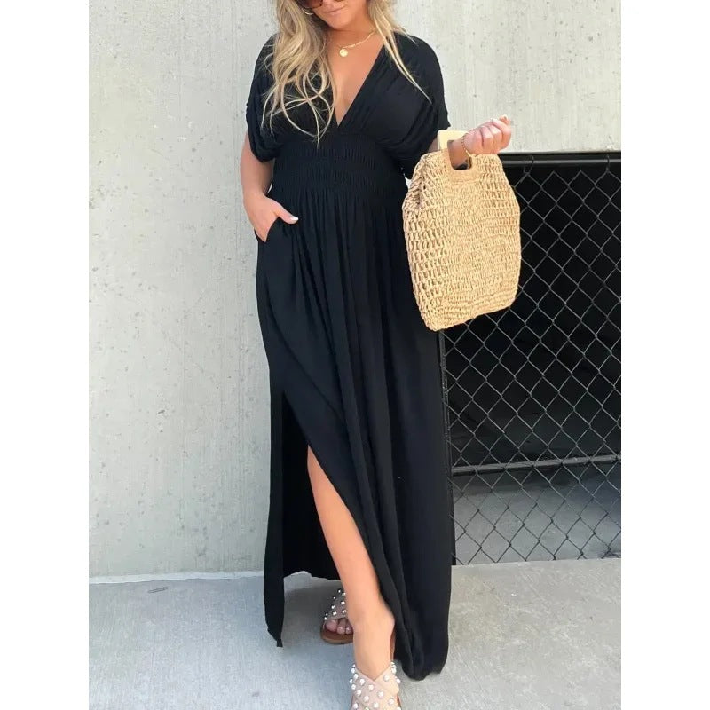Aurelia™| Stilvolles Sommerkleid mit Kurzarm