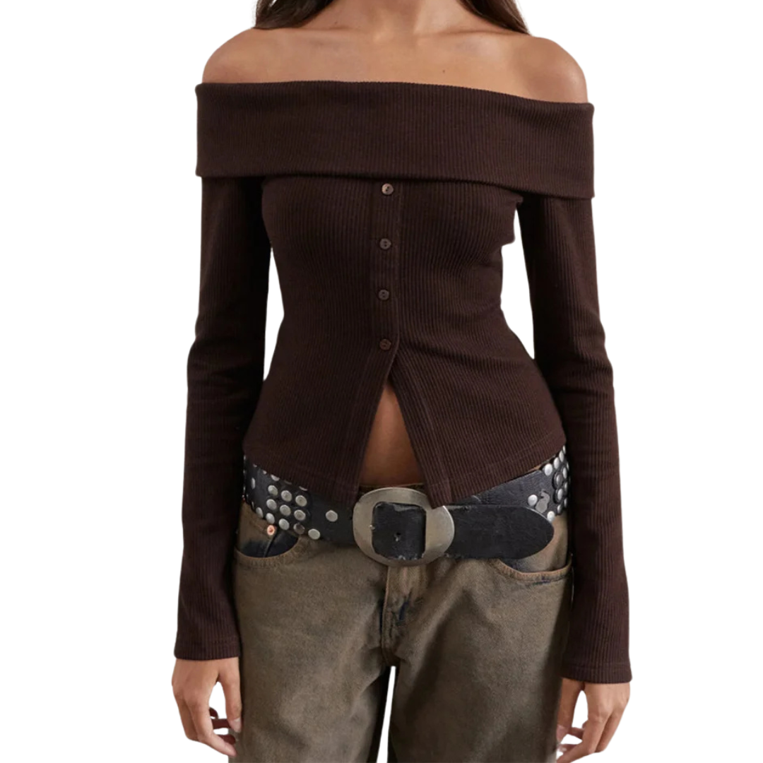 Jade | Le Haut Tricot Jade Off-Shoulder