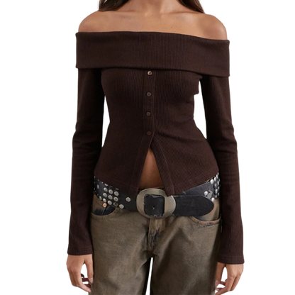 Jade | Le Haut Tricot Jade Off-Shoulder