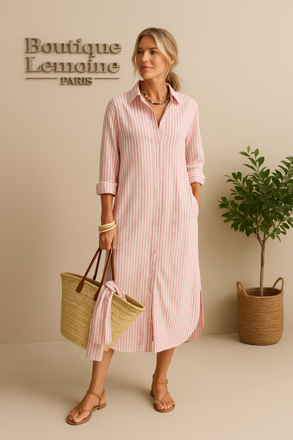 Lemoine™ | Robe Chemise Rayée