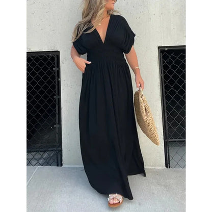 Aurelia™| Stilvolles Sommerkleid mit Kurzarm