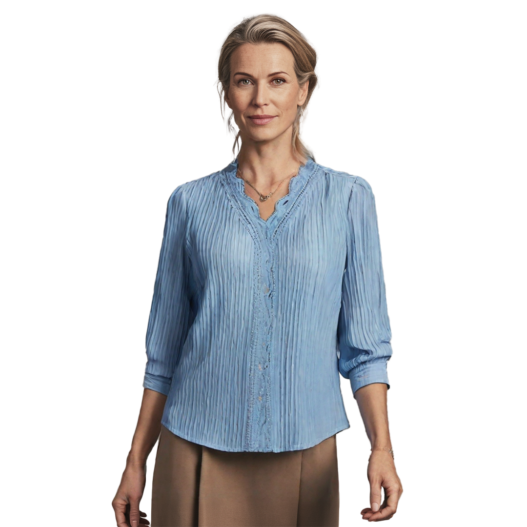 Josette | Blouse avec Détails en Dentelle