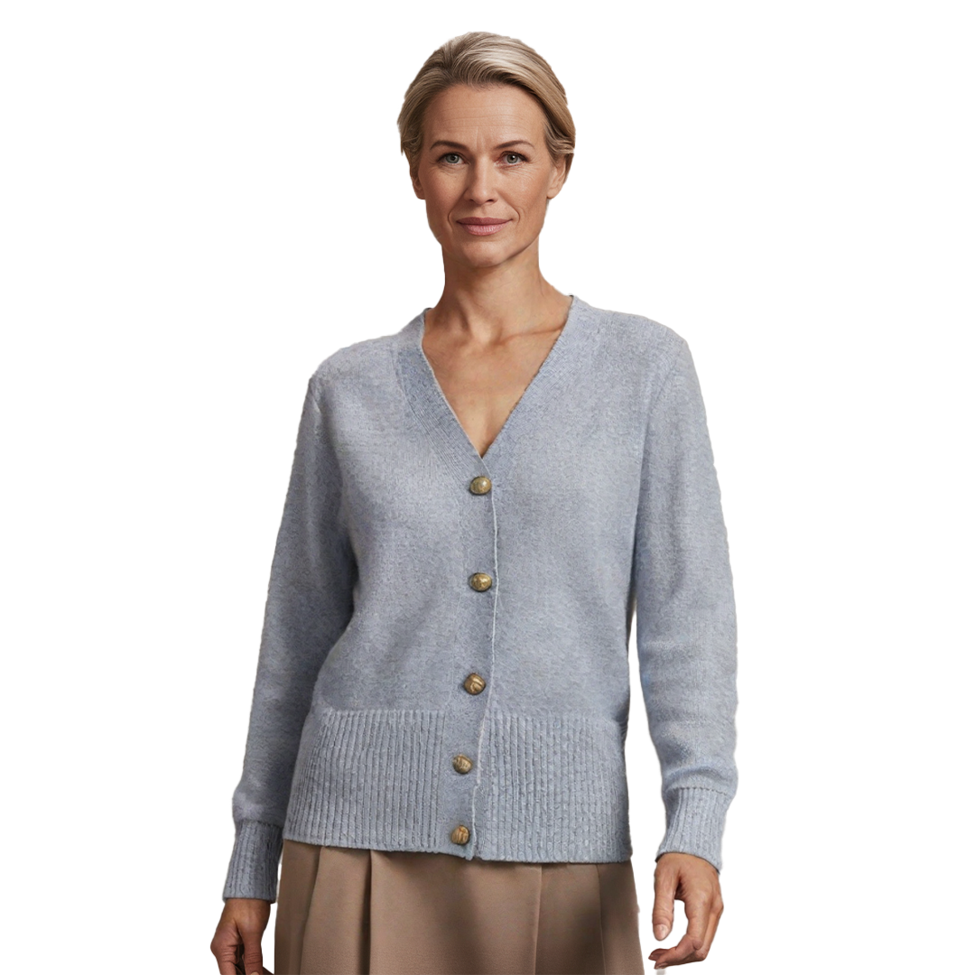 Géraldine | Gilet avec Boutons en Forme de Cœur