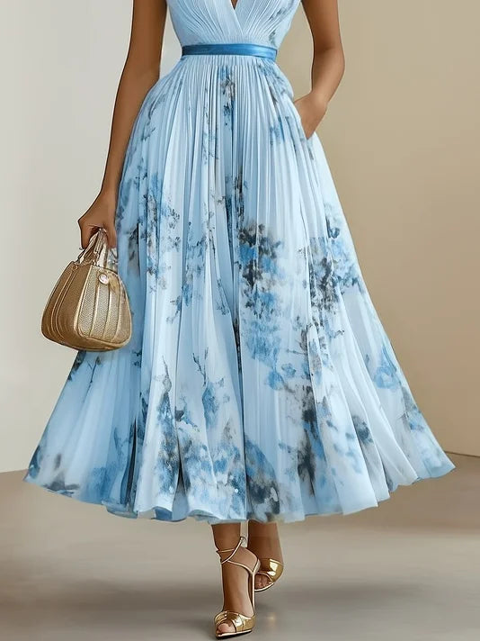 Isabel | Vestido Midi Estampado Elegante