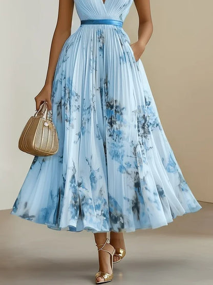 Isabel | Vestido Midi Estampado Elegante