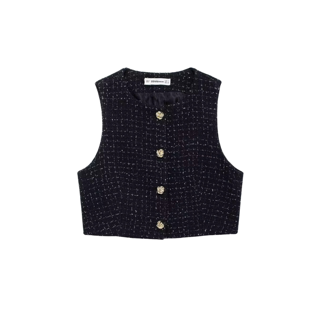 Charlotte | Le Gilet Luxe en Tweed