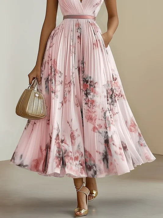 Isabel | Vestido Midi Estampado Elegante