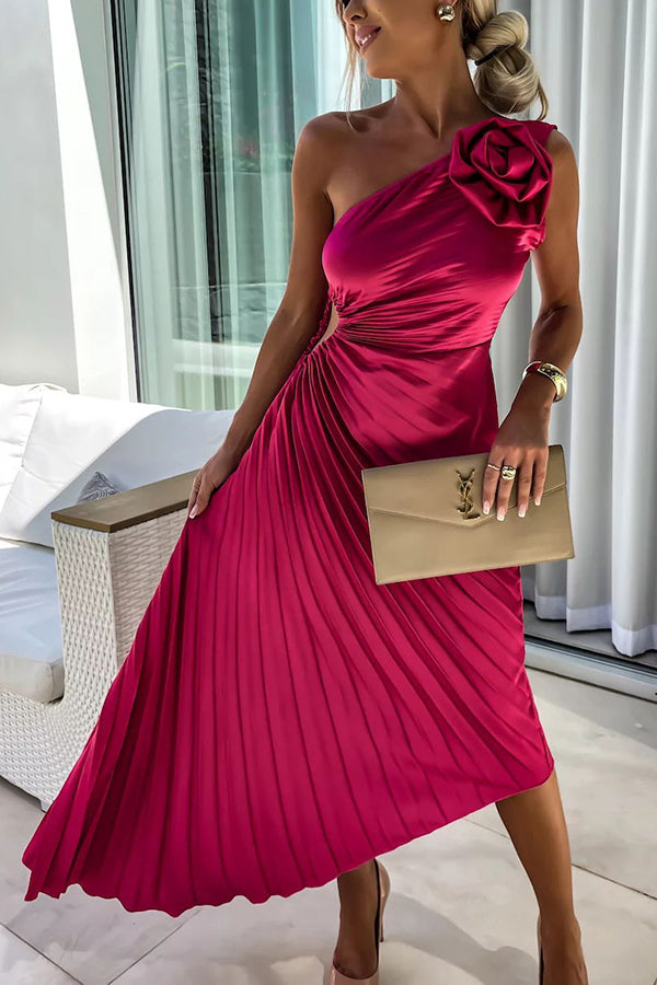 Lizbeth™ | Jurk met Bloemen Schouder