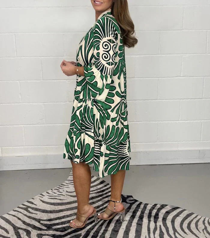 Fenella - V-hals jurk