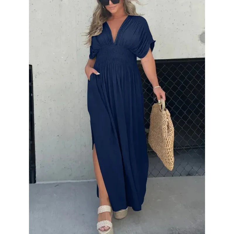 Aurelia™| Stilvolles Sommerkleid mit Kurzarm