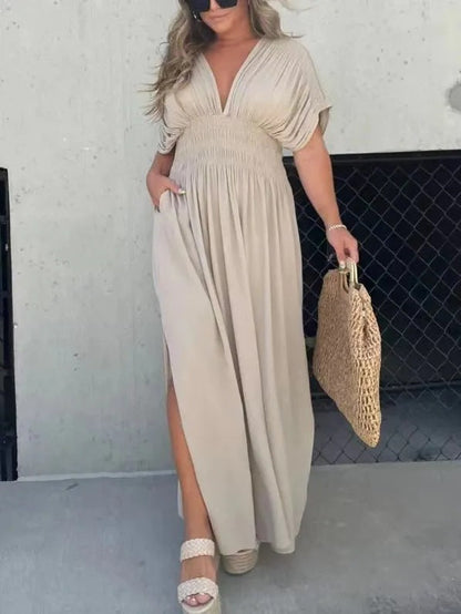 Aurelia™| Stilvolles Sommerkleid mit Kurzarm