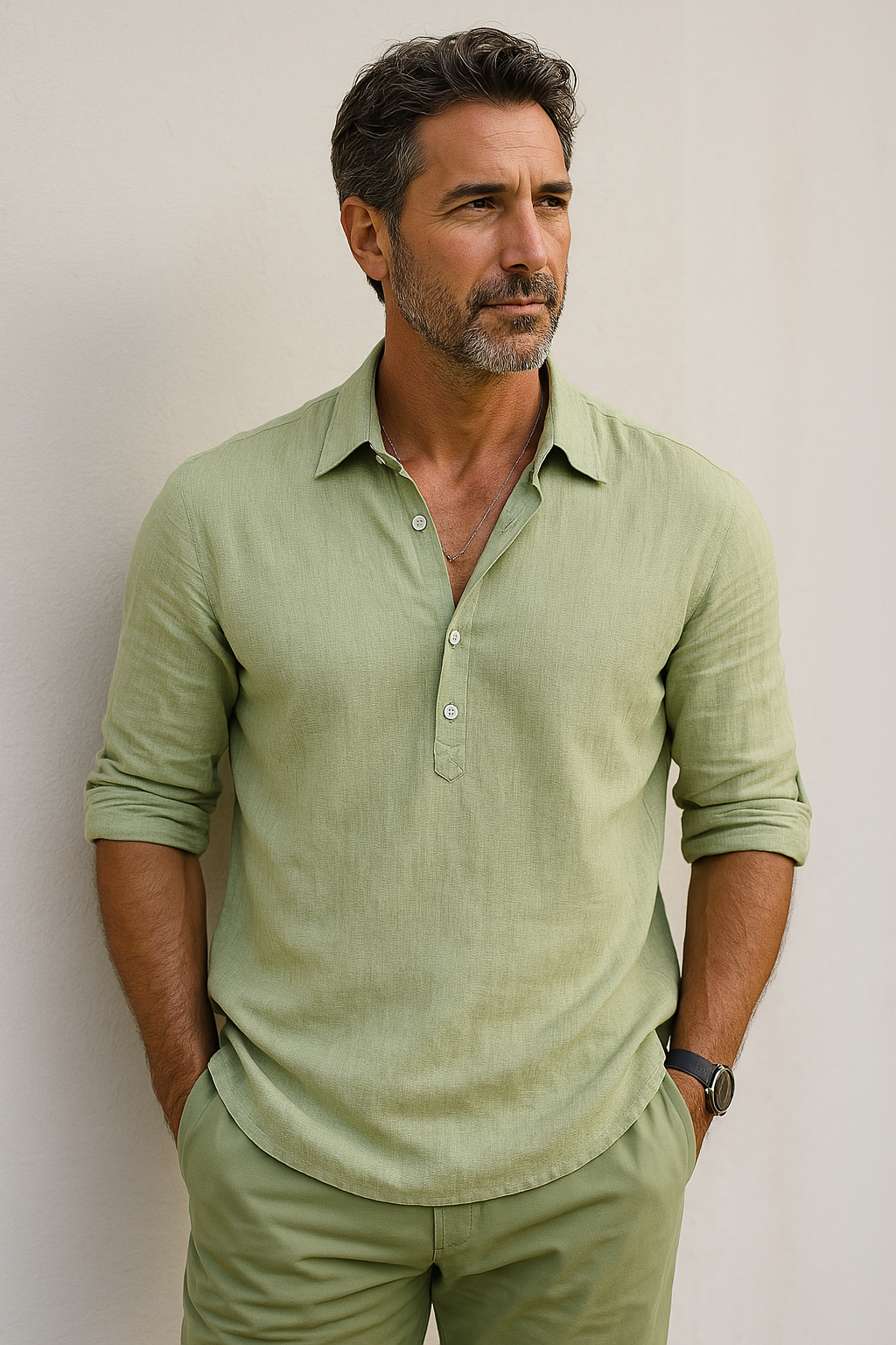 Giovanni™ | Chemise Classica in Cotone-Lino