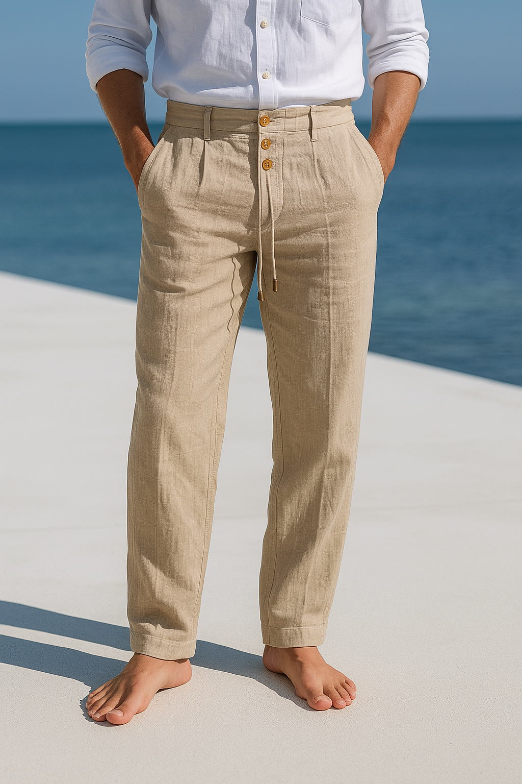Coastal Comfort Linnen Broek