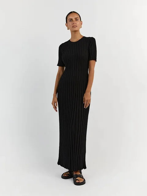 Maxi - Gebreide Lange Jurk