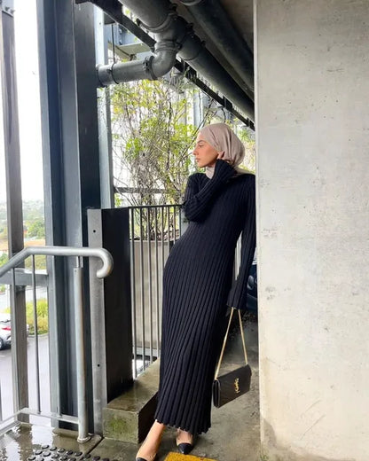 Maxi - Gebreide Lange Jurk