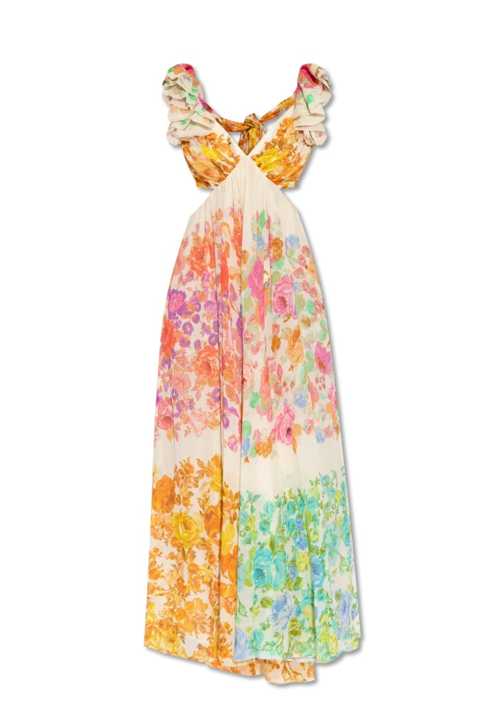 Linne - Zomerjurk met bloemenpatroon