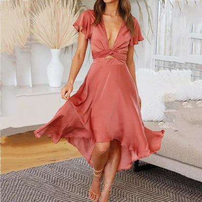 Aija - Sexy Zomerjurk met Diepe V-hals
