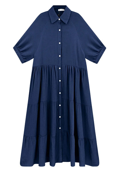 Klara - Midi-jurk met zakken