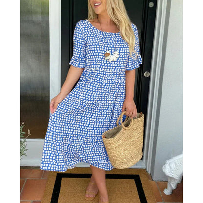 Darcy™ |  Robe mi-longue à manches courtes