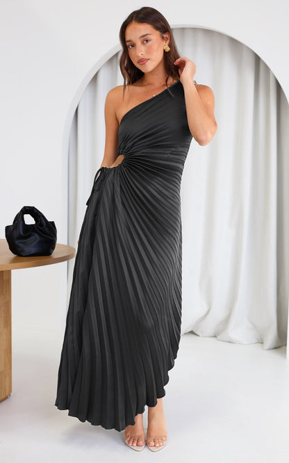 Rochelle™ | Maxi Zwarte Jurk