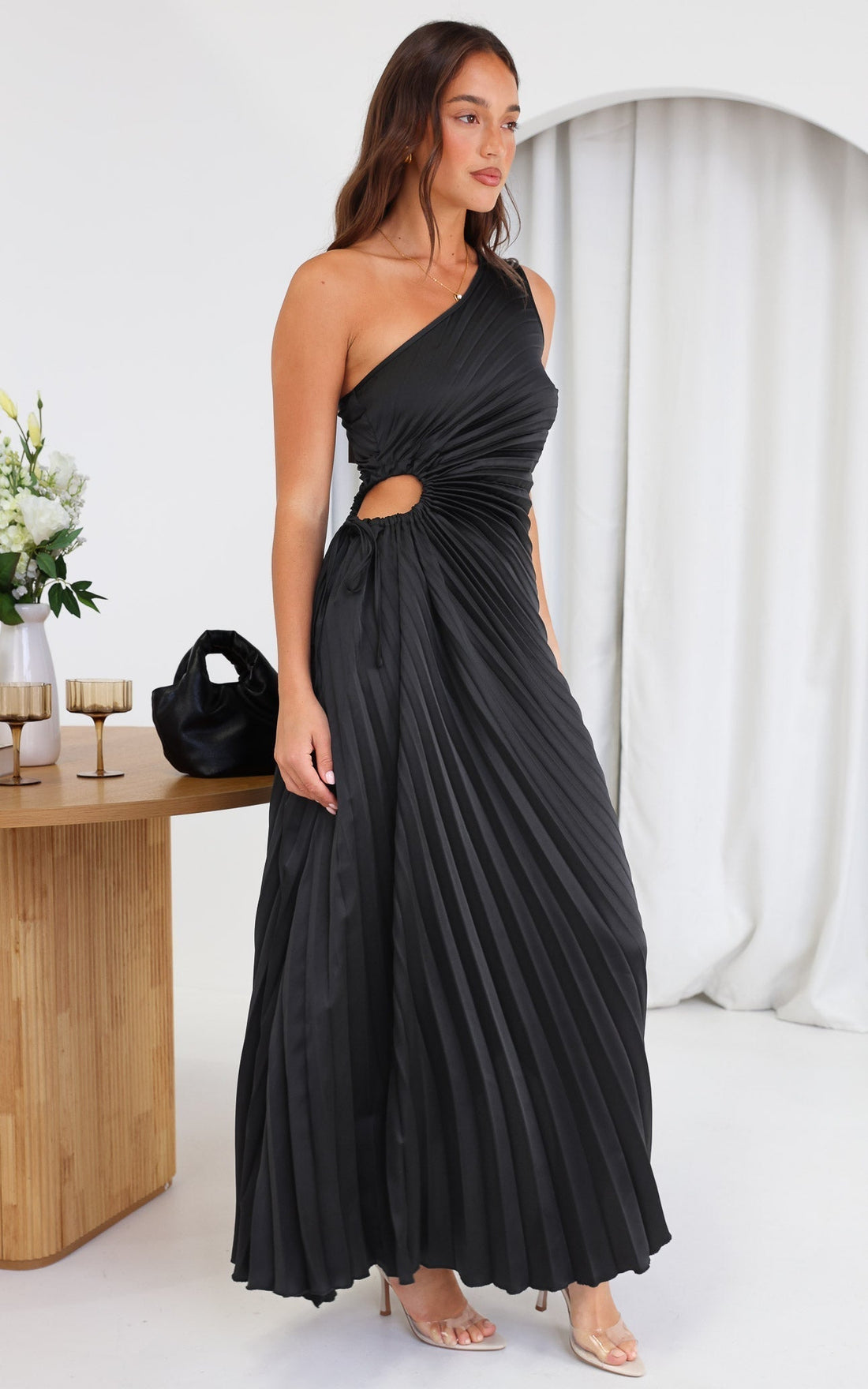 Rochelle™ | Maxi Zwarte Jurk