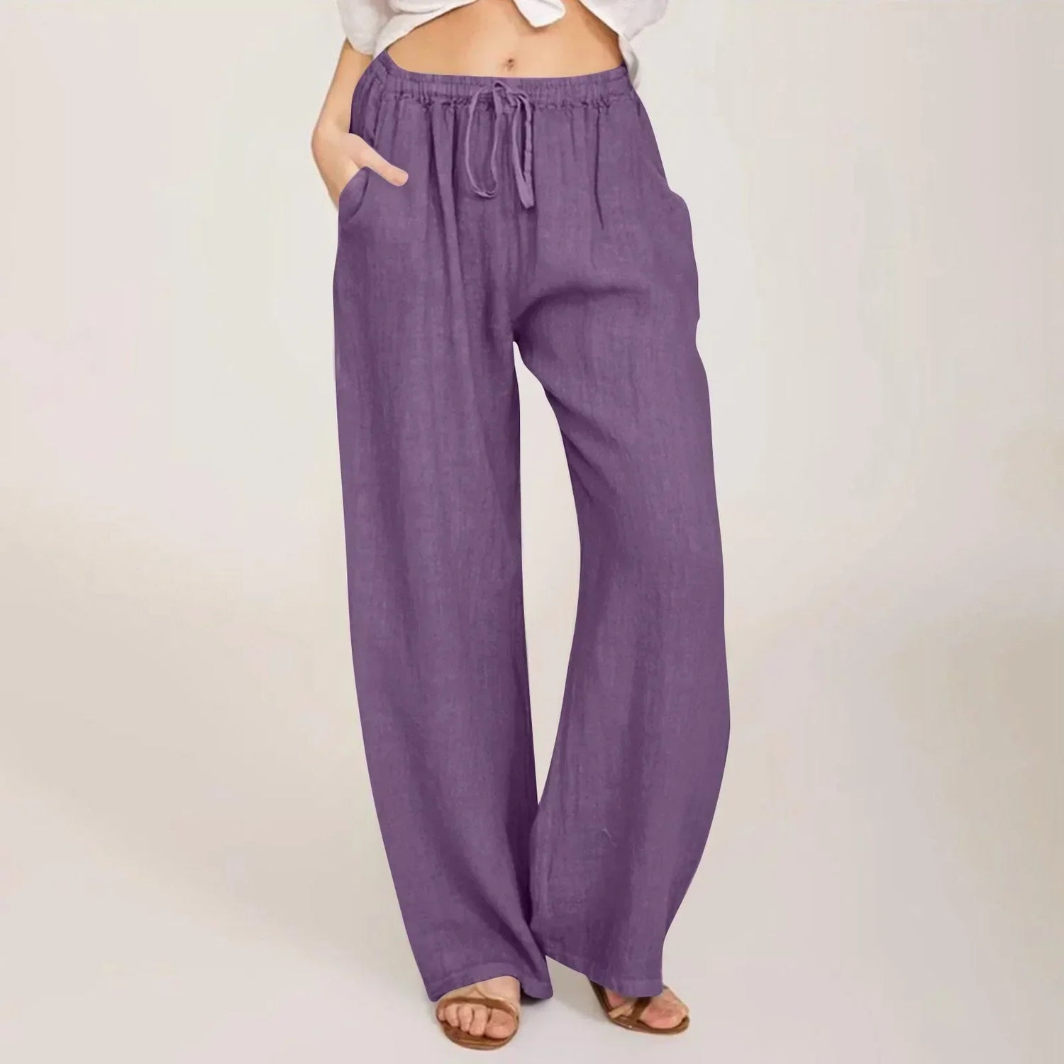 Éloïse | Pantalon confort à jambe large
