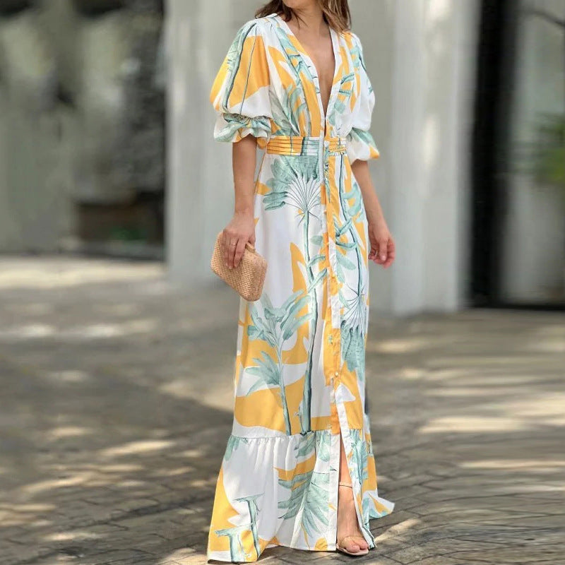 Serene - V-Hals Jurk