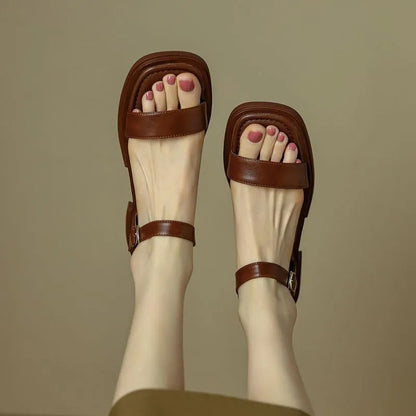 Sandali June in pelle