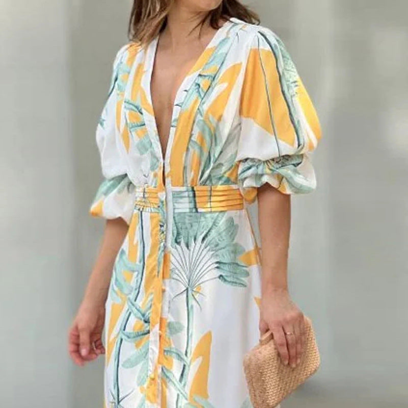 Serene - V-Hals Jurk