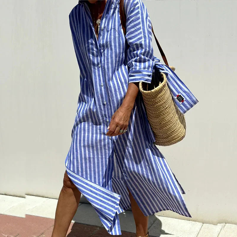 Lemoine™ | Robe Chemise Rayée