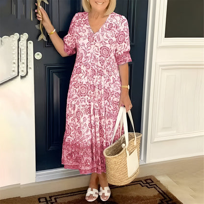Rosetta - Boho-jurk met V-hals