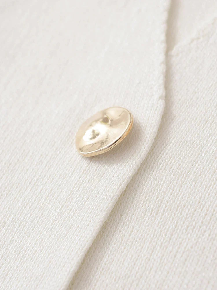 Francette | Blouse Boutonnée Minimaliste Chic