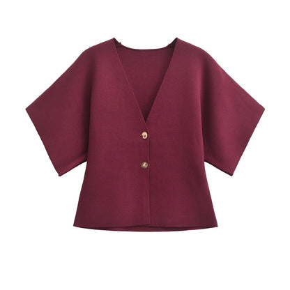 Francette | Blouse Boutonnée Minimaliste Chic