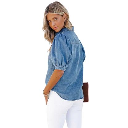 Eva | Chemises en Denim Décontractées