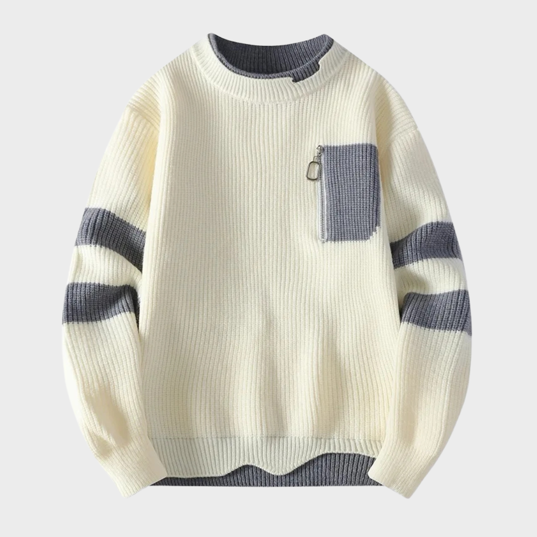 Quinto | Pull décontracté en tricot épais pour homme