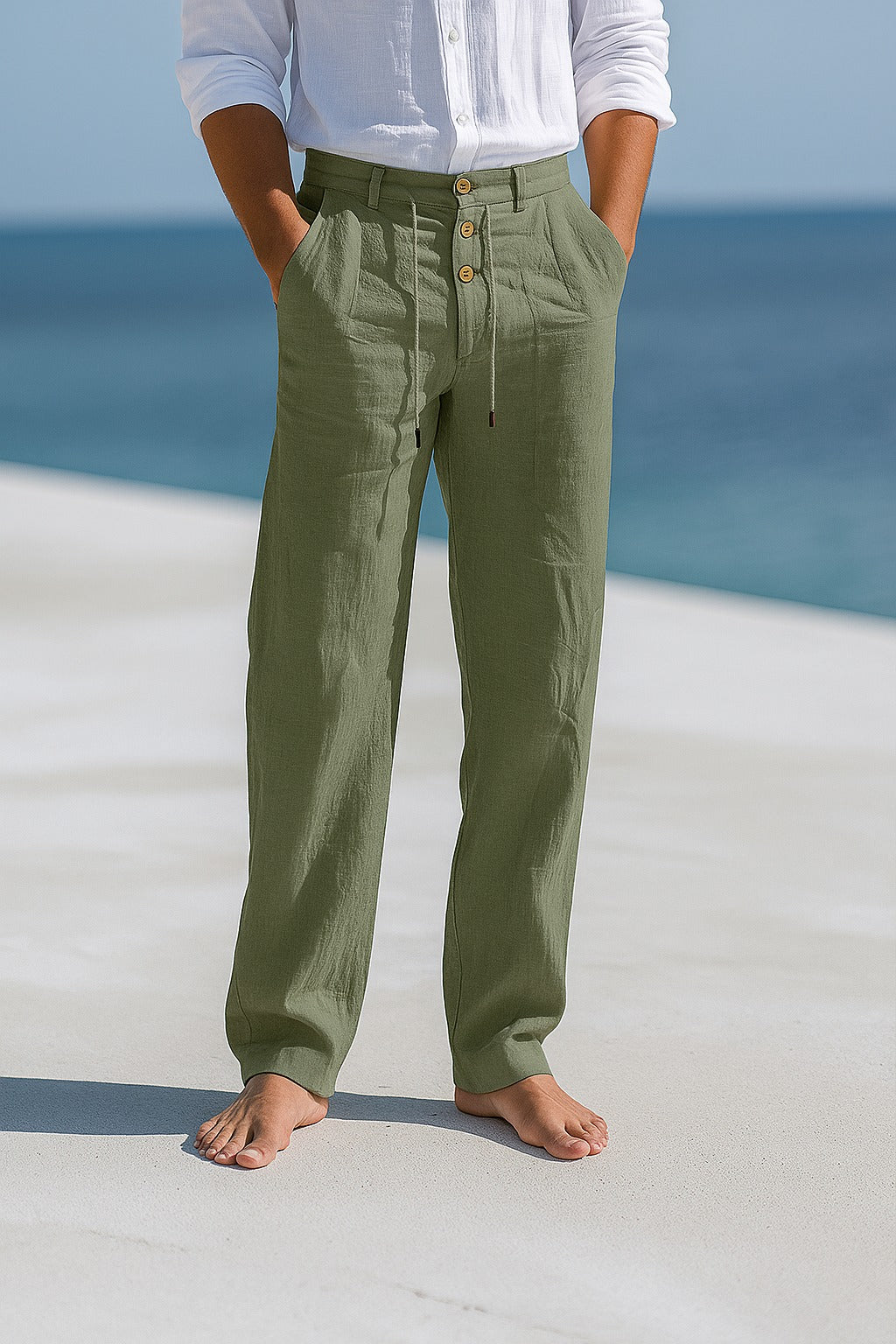 Coastal Comfort Linnen Broek