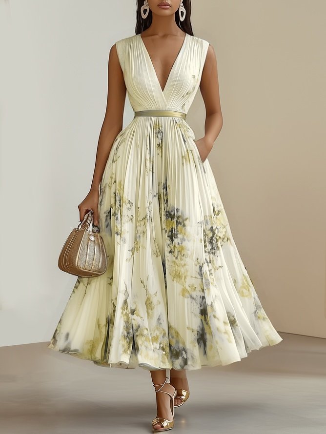 Isabel | Vestido Midi Estampado Elegante