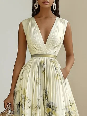Isabel | Vestido Midi Estampado Elegante