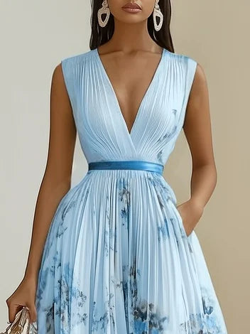 Isabel | Vestido Midi Estampado Elegante